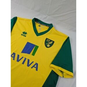 Errea Men's FC NORWICH CITY  Soccer Shirt Kit Jersey Size XL (#8 Faded)